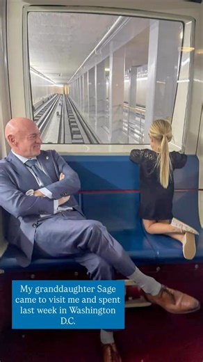 My granddaughter Sage came to visit me and spent last week in Washington D.C. | Senator Mark Kelly