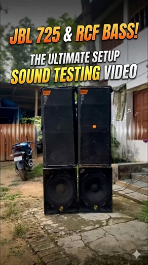 JBL 725 Top + RCF Bass Sound Testing 😱 Ultimate DJ Sound Setup | Crazy DJ Vlog