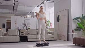 HTM Vibration Plate Fitness Platform Exercise Machine Vibrating Lymphatic Drainage Shaking