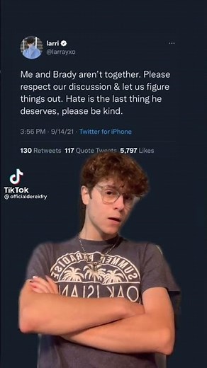 larray breaking up with his boyfriend (brady porter)