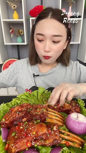 1.8M views · 30K reactions | Spicy Lamb Ribs ASMR掠 | Daning ASMR | Facebook