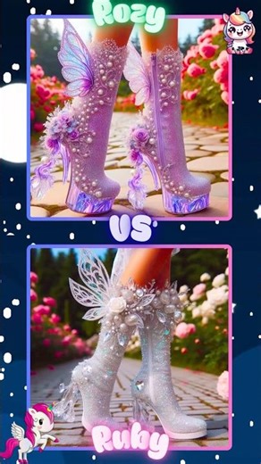 Fairy Shoes or Boots 🧚 Sparkly vs Pastel Challenge – Rozy Ruby