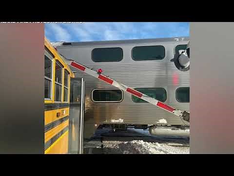 School bus driver gets kids to safety minutes before train crash | ABC7 Chicago
