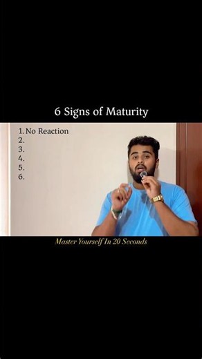 6 Signs of Maturity That Will Change Your Life | 20 Seconds of Wisdom