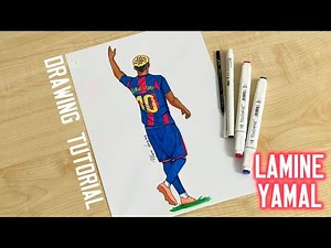 How to draw Yamal / How to draw FC Barcelona players