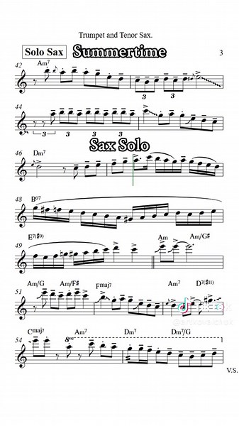 Soulful Summertime Sax Solo with Jazz Vibes