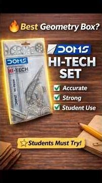DOMS HI TECH SET MATHEMATICS INSTRUMENT SET