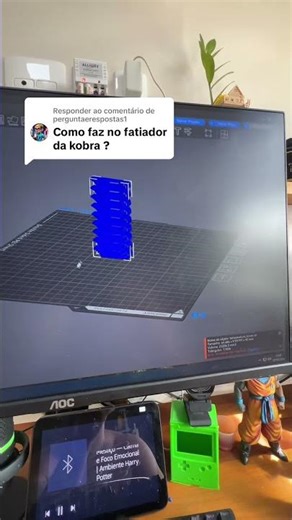 Torre de temperatura fatiador Kobra Anycubic #impressão3d
