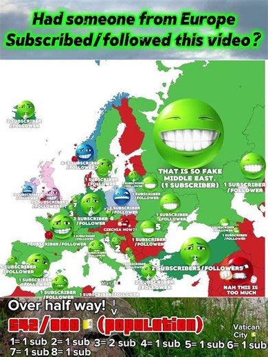 Had a person for Europe Subscribed/followed this video #map #mapinfo