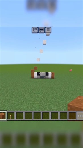 Minecraft Cow Falling statue #minecraft #viral