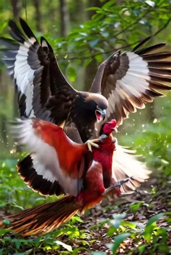 King Eagle Hunts Jungle Fowl | Brutal Forest Attack