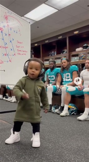 Baby Head Coach Delivers Epic NFL Football Halftime Speech!