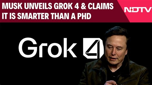 Elon Musk Unveils Grok 4 & Claims It Is Smarter Than A PhD