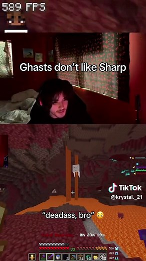 Ghasts Ignore Sharpness While Lighting Nether Portal in Minecraft