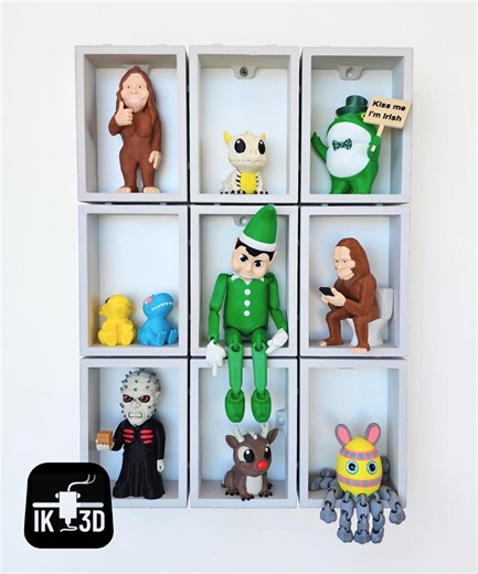 Modular Display Shelf STL 3D Print, Wall Mounted Shelf, Expandable Wall Mounted Display, No Supports, Easy 3D Printing - Etsy UK