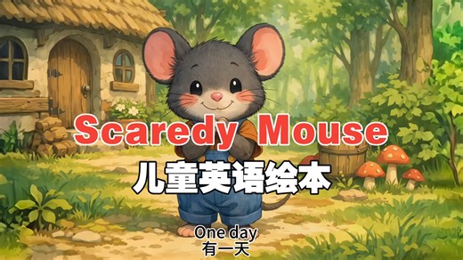 英语启蒙必看！沉浸式绘本英语~Scaredy Mouse
