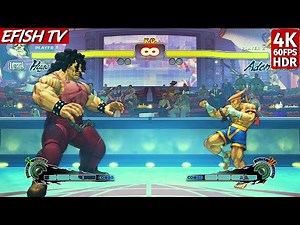 Hugo vs Adon (Hardest AI) - Ultra Street Fighter IV