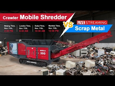 🔴 RUNNING LIVE | Crawler Mobile Shredder VS Scrap Metal