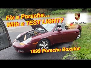 Fix a Porsche...With a TEST LIGHT?! (Convertible Top)