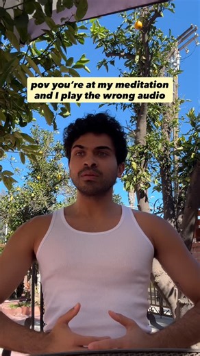 shiv on Instagram: "Must be something off with the Bluetooth connection #playlist #lol #guided #meditation"