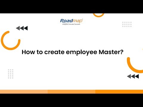How to create employee Master?