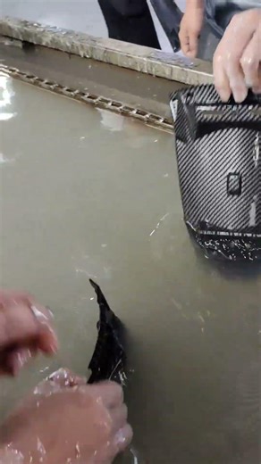 Carbon fiber water transfer printing process