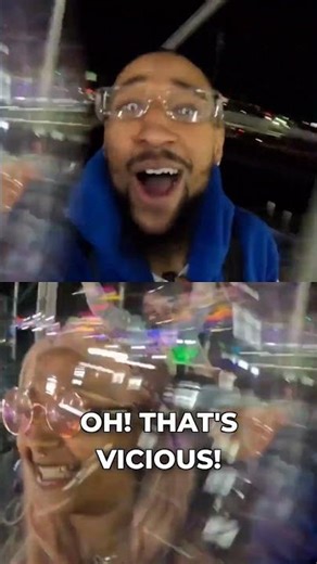 Roller coaster IS INSANELY BUMPY🤣🔥#funny #viral #trending