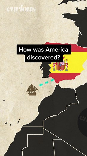 This is how Europeans first discovered America⛵️⚓️ #columbus #geography #geopolitics #history #fyp #maps