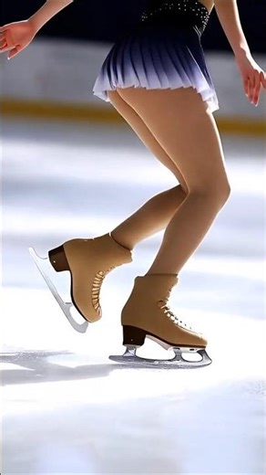 後ろ姿のフィギュアスケート｜軽やかな動き Back View Figure Skating – Light & Graceful Motion