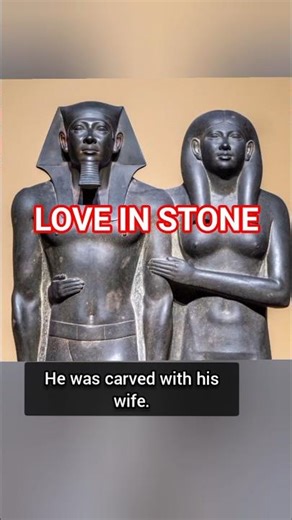 Ancient Egypt Carved Love in Stone ❤️ | Pharaoh & Queen #arthistory #shorts