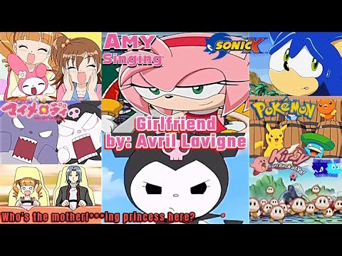 [AMV] Sonic Characters Featuring My Melody Characters Singing "Girlfriend" by: Avril Lavigne