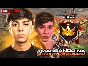 LIVE ON 🔴HOJE É TOP1 NA GUERRA🟣 AMASSANDO PELA NOTHUMAN!🟣FREE FIRE AO VIVO!🟣FX MANOMAX 🟣
