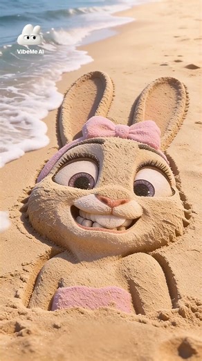zoey_ai030 on Instagram: "The waves will erase the sand art.6 Who would you miss the most？ Made with @vibeme.ai 🎨🤖 👉Link in bio🔗 #sandart #shorts #art #zootopia #zootopia2 #judy #nick #vibemeai"