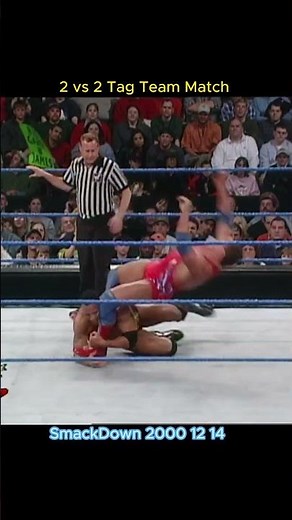 2 vs 2 Tag Team Match SmackDown 2000 12 14 #wwewrestler #wwe
