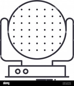 Led video light icon, linear isolated illustration, thin line vector, web design sign, outline concept symbol with editable stroke on white background Stock Vector Image & Art - Alamy