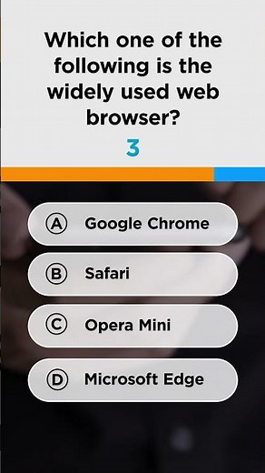 Which Is The Most Widely Used Web Browser? | One Minute Quiz Questions | #Shorts | Simplilearn