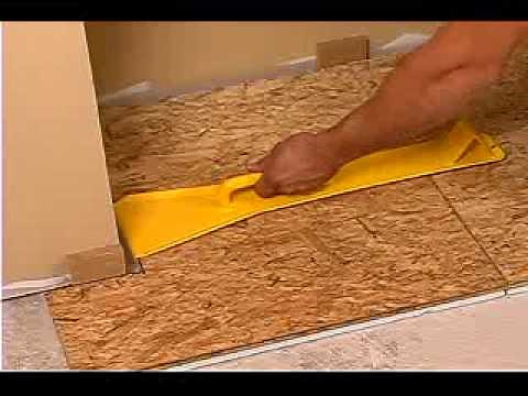 Install subfloor