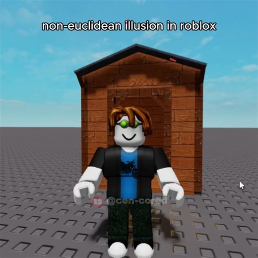 non-euclidean illusion in roblox 🤯🤯😱😱