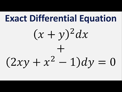 Exact Differential Equation: (x+y)^2 dx + (2xy + x^2 - 1)dy = 0