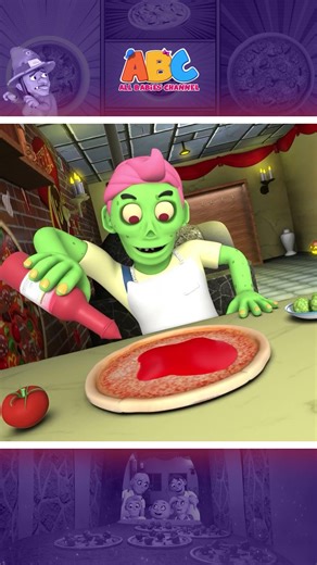Pizza Party With Zombies #shorts #kidssongs #halloween