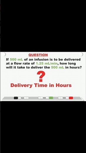 IV Infusion Delivery Time: How to Calculate HOURS (Nursing & Pharmacy Practice Problems)
