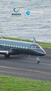 Cristiano Ronaldo Private Jet Bombardier Global express taxiing at Madeira airport