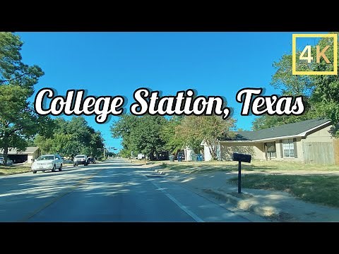 College Station, Texas - Driving Tour 4K