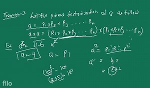 Theorem 1.3 : Let p be a prime number. If p divides a^{2}, then... | Filo