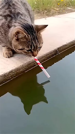 How Water Tricks a Cat’s Brain 🧠💧 | Science Explained#science#experiment#usa#florida#short