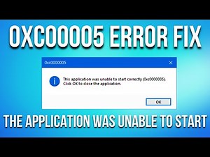How to fix Error 0xc00005 The application was unable to start correctly Windows 10