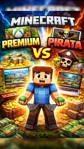 PREMIUM VS NO PREMIUM #minecraft #minecraftshorts