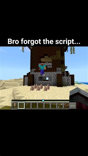 bro forgot the script...#minecraft #gaming #shorts