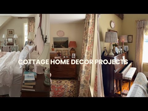 vlog | making custom cottage curtains and exciting additions at home