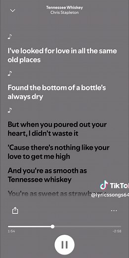Tennessee Whiskey: Chris Stapleton Full Lyrics
